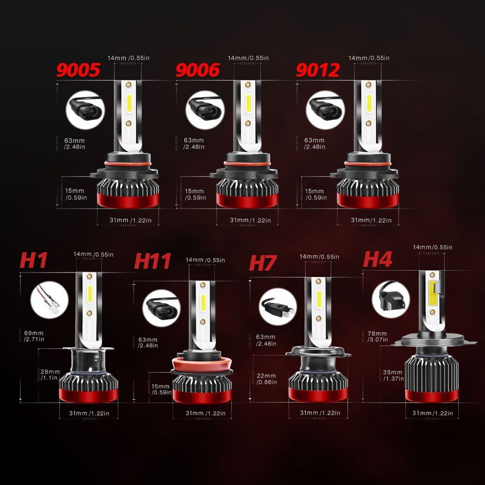 ヘッドライト ロービームバルブ LED H4 コルサ ターセル EL43・45系 トヨタ H2.9～H4.7 20000lm SPEVERT -  メルカリ