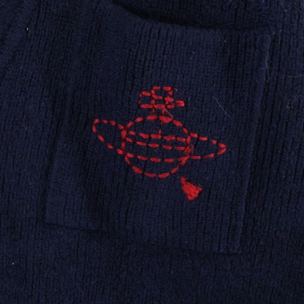 ヴィヴィアンウエストウッド　レッドレーベル　ネイビーカーディガン ヴィヴィアンウエストウッド レッドレーベル ネイビー