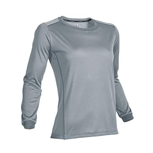【新品・5営業日で発送】ウンドウ(Wundou) ウィメンズアウトドアデオドラントロングスリーブシャツ　Ｐ－９６０　ブルーグレー（４７）　サイズ：Ｌ