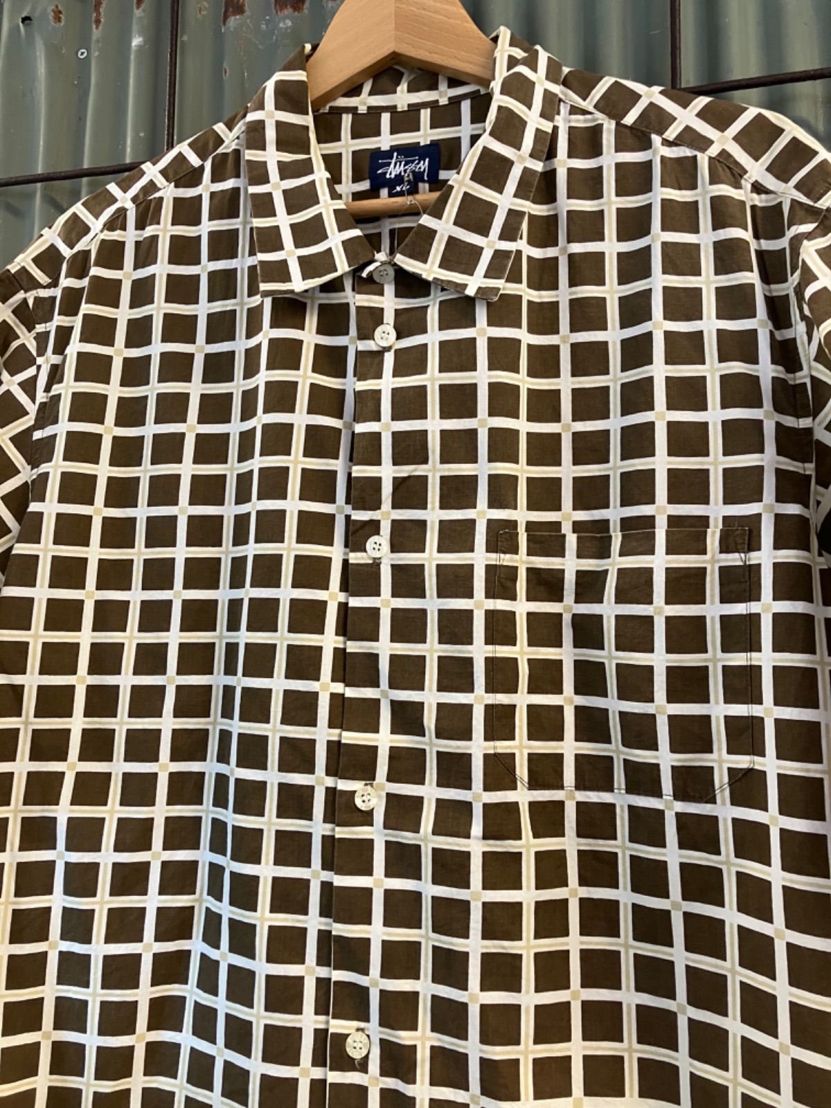 90's Stussy Check Shirt ボックスシャツ - メルカリ