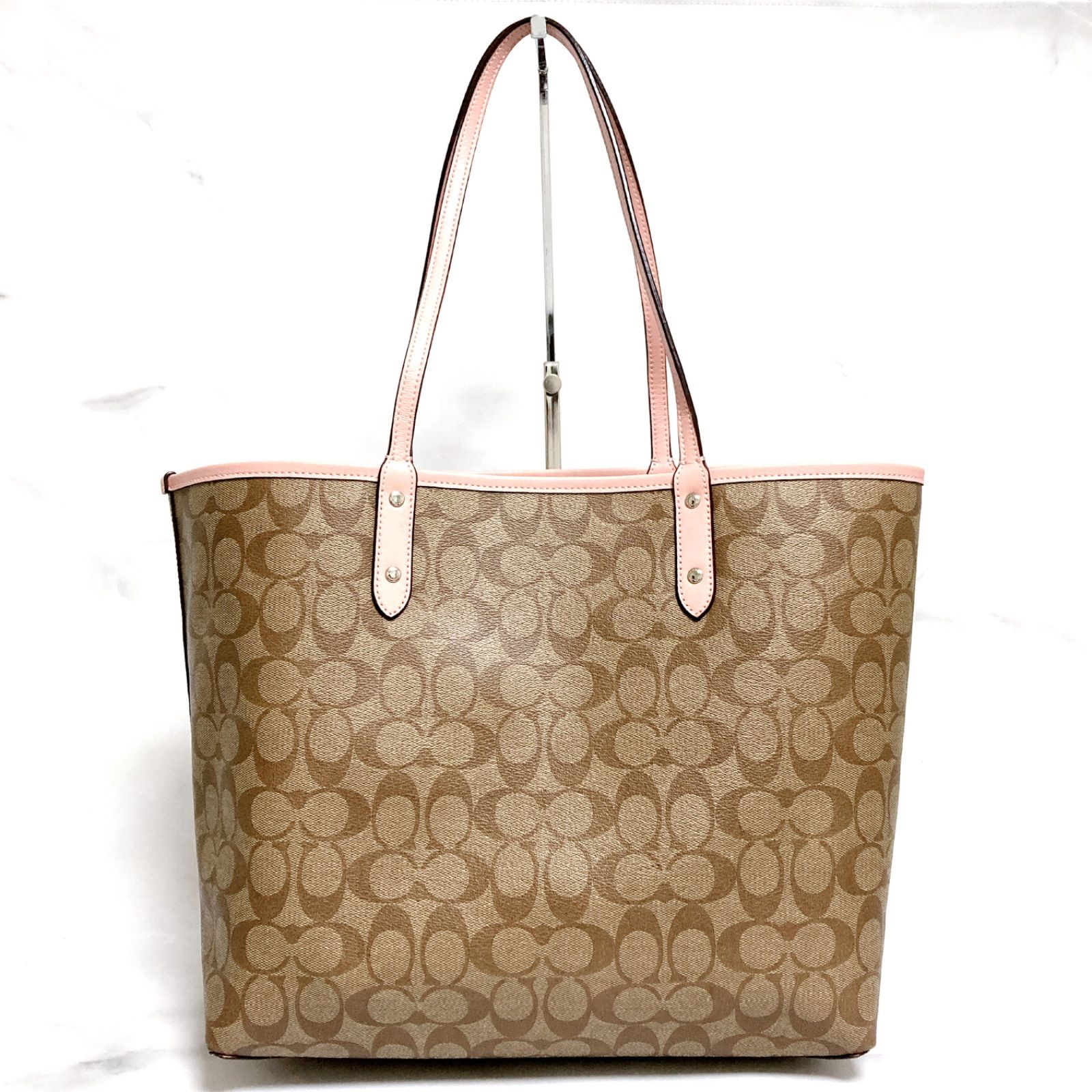 COACH ブラウン トートバック リバーシブル Coach F36876 PVC