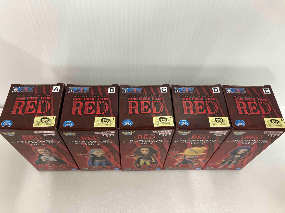 未開封ワンピース ワールドコレクタブルフィギュアFILM REDVOL.1〜3 ワンピース ワールドコレクタブルフィギュア 劇場版「ONE PIECE
