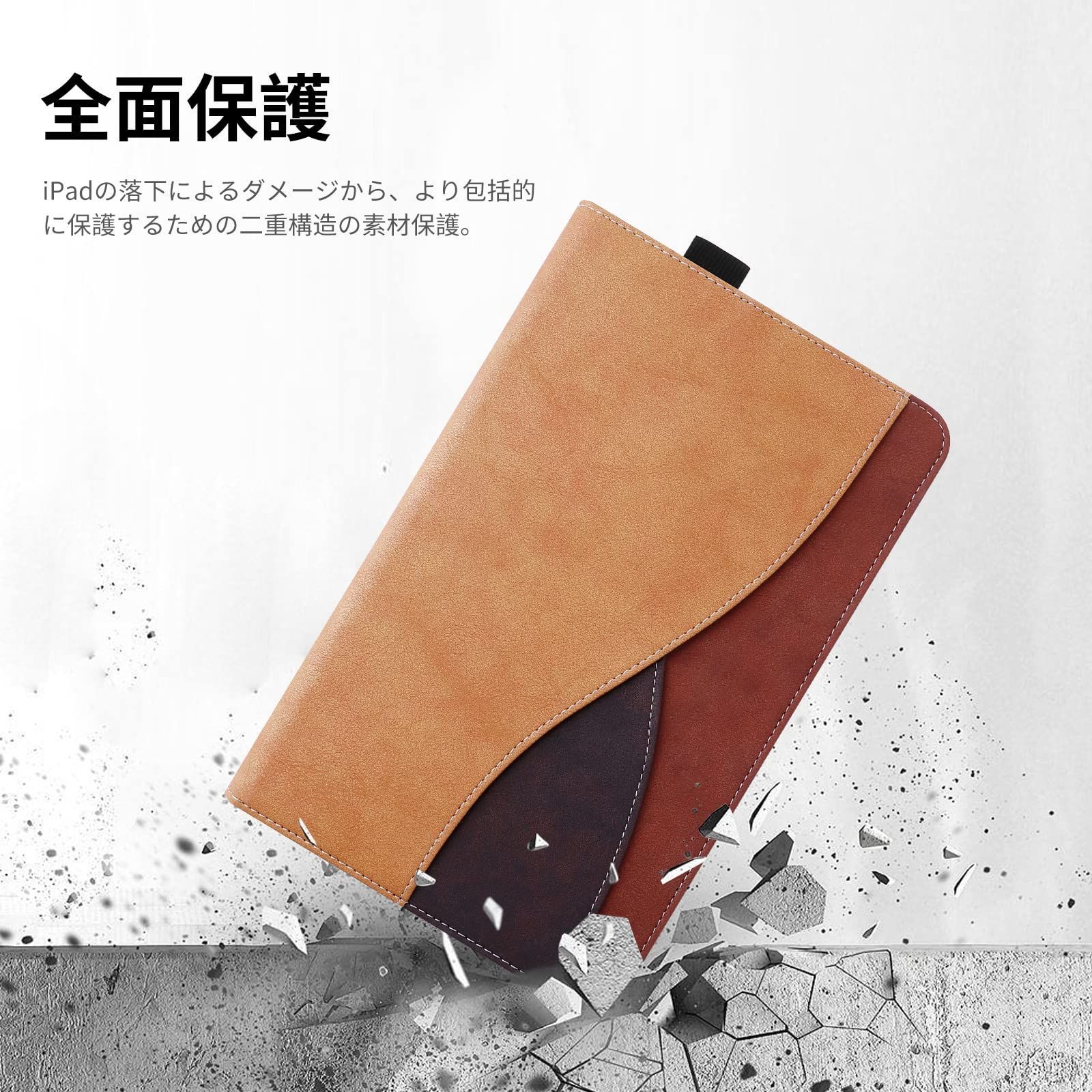 9 7インチ 2018 2017 Air 2 Pro 7 ケース シンプル ビジネス 第6世代 第5世代 iPad 第6 5世代 PUレザー tpu材質 スタンド機能 Apple Pencilペン収納 iPa