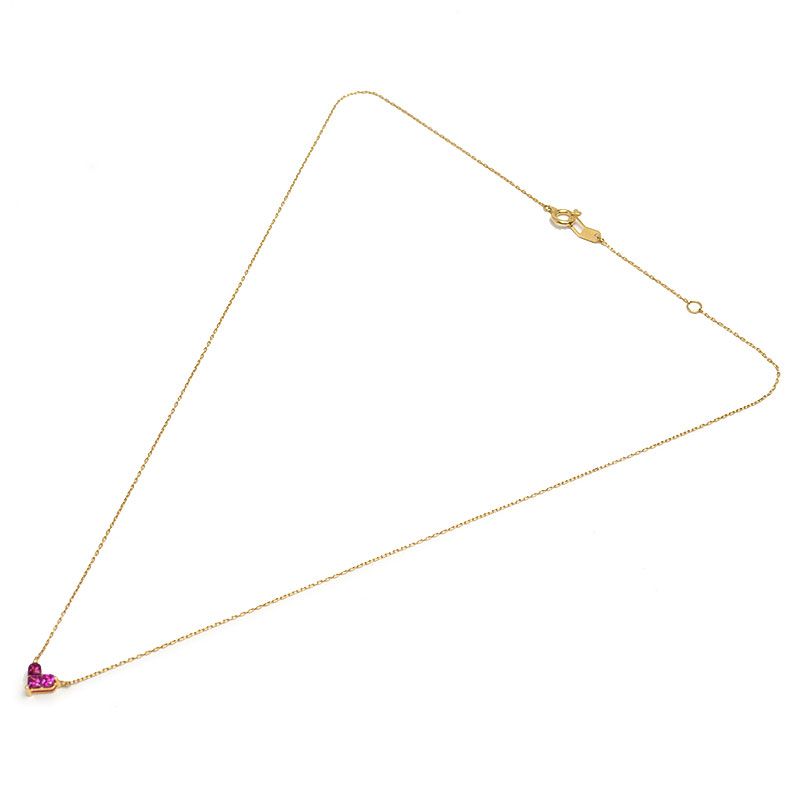 【スタージュエリー】K18YG　ルビーネックレス　ミステリアスハート　約1.7g 楽天市場】スタージュエリー STAR JEWELRY ネックレス