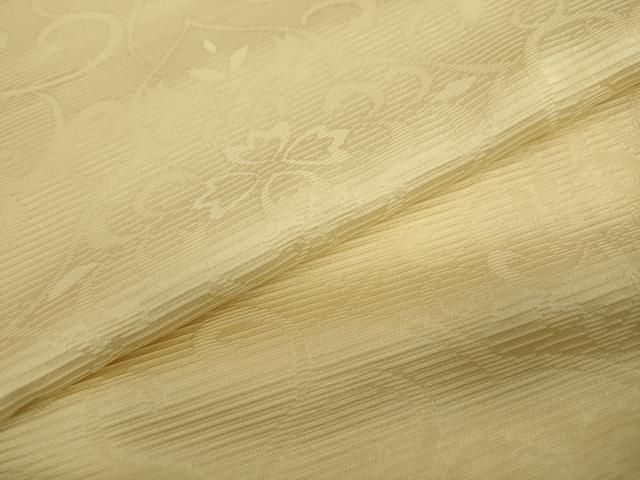 平和屋着物○上質な色無地 洋花地紋 卵色 正絹 逸品 DAAW5311ud - メルカリ