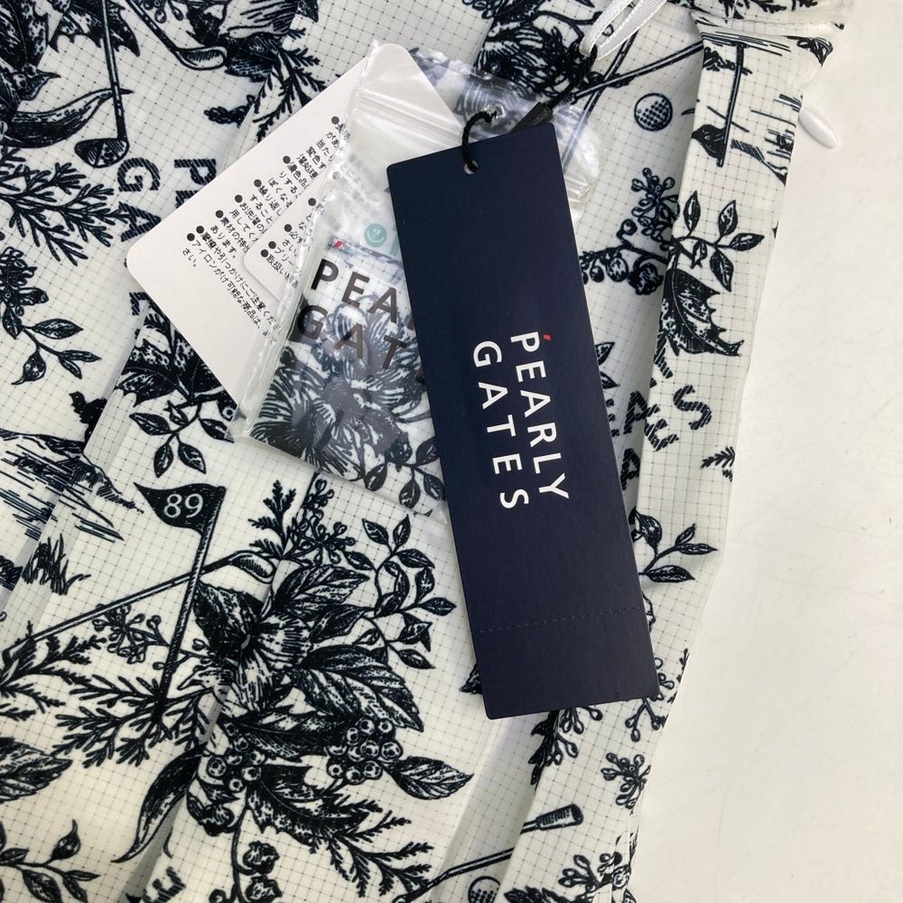 サイズ 0 PEARLY GATES パーリーゲイツ 055-2234900 プリーツスカート ひざ丈 花 チェック柄 ホワイト系 240101535108 ゴルフウェア レディース ストスト WHITEMONARCHHOTEL_COM