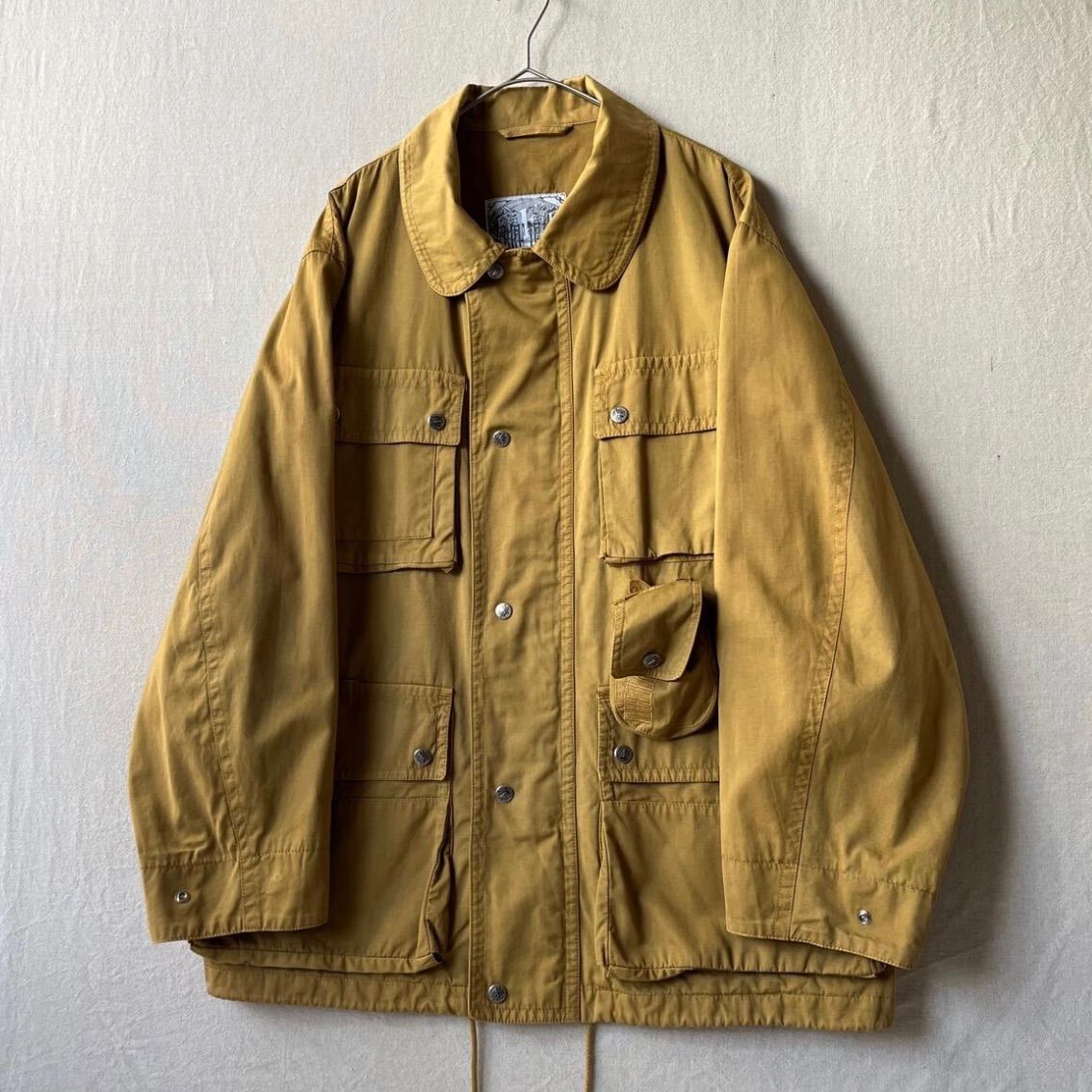 イタリア製 90s FERRE JEANS ジャケット / 42 コットン マスタード riri ジップ ユーロ ビンテージ GIANFRANCO FERRE O4-10009-1550