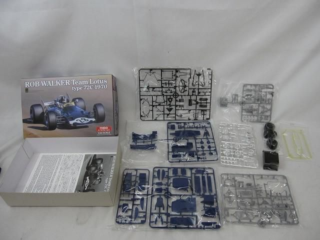 未組立 プラモデル エブロ 1 20 ROB WALKER Team Lotus type 72 C 1970
