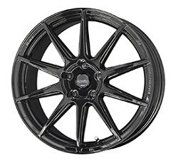KYOHO/共豊 CIRCLAR C10R ホイール グロスブラック 18インチ×8.0J +45 5H114.3 入数：1台分(4本)