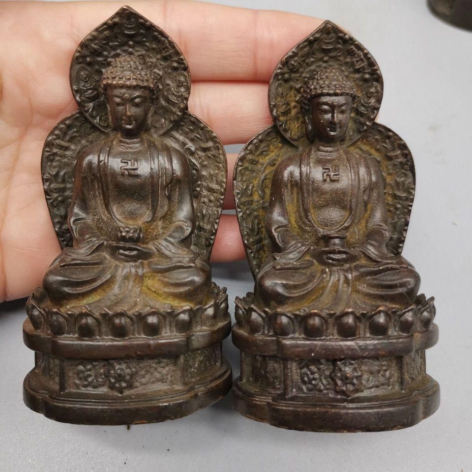 仏教美術 三宝仏 工芸品 美術品 置物 仏教美術 三宝仏 工芸品 美術品 置物