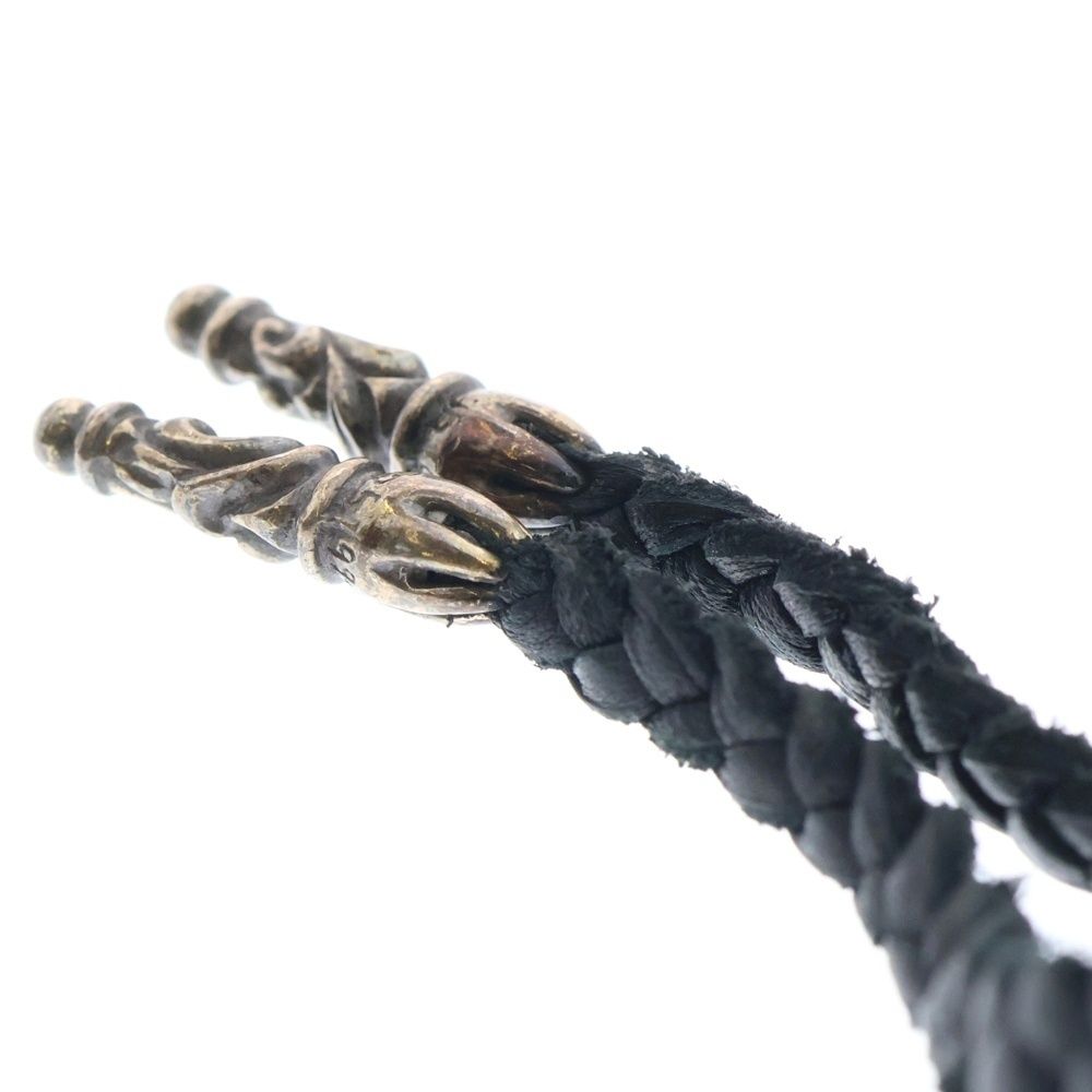 CHROME HEARTS (クロムハーツ) LEATHER BRAID スクロールレザー