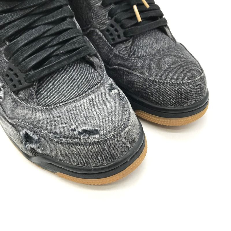 Nike Levis スニーカー Air Jordan 4 Black Denim AO2571-001 箱付 エアジョーダン4 ブラックデニム  28cm ナイキ リーバイス 靴 B11857◇ - メルカリ