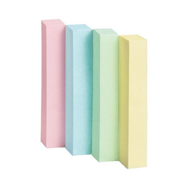 まとめ TANOSEE ふせん 50×7.5mm4色混色1セット 120冊 24冊×5パック ×3セット