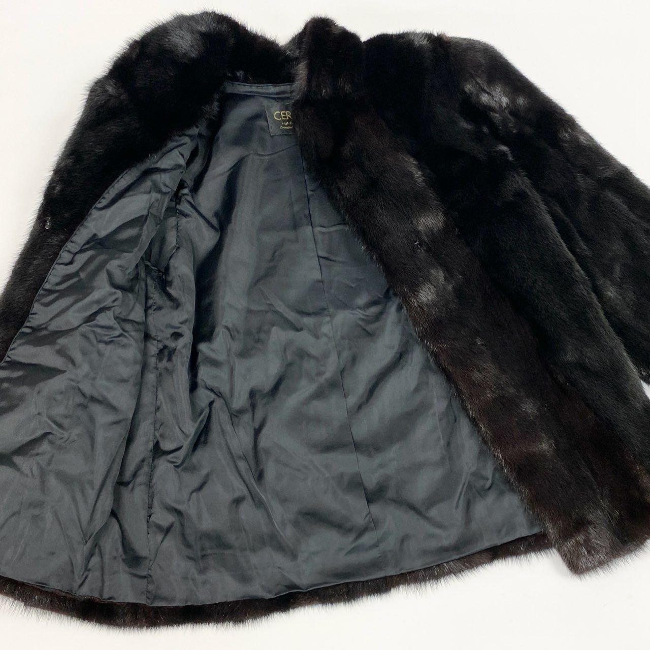50j24 CERCRE セクレ 最高級毛皮 ダークミンク ミンクコート 毛皮