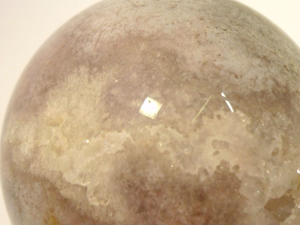 フラワーアゲート 桜瑪瑙 笑口 瑪瑙 メノウ めのう スフィア 球体 水晶 透明結晶 願望実現 子宝 神秘 霊性 叡智 信頼 高貴 慈悲 威厳_U12