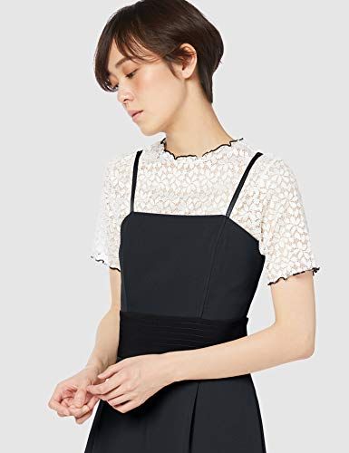 LADYステッチベルトワイドパンツドレス