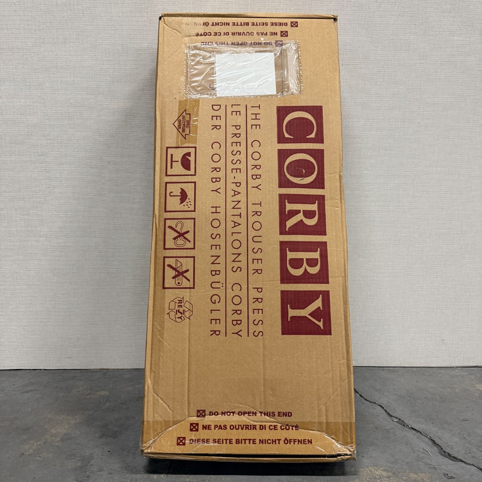 未開封 コルビー CORBY ズボンプレッサー ネクタイハンガー付 3300JCMG マホガニー