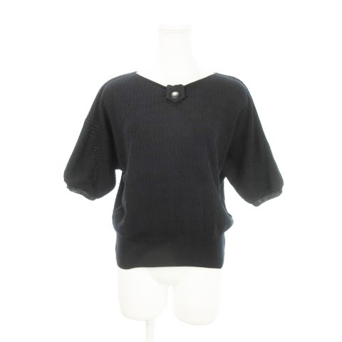 ディオール ブラック ニット　セーター 38 ディオール ブラック ニット セーター 38 Christian Dior - 極美