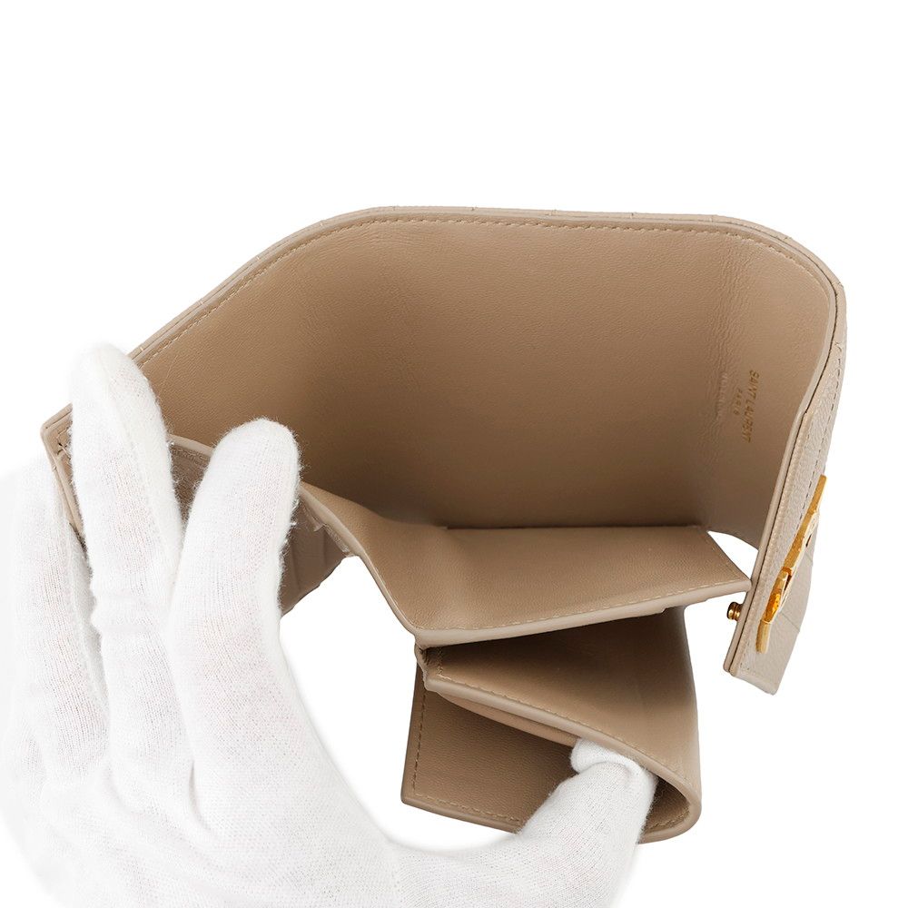 サンローランパリ 三つ折り財布 カサンドラ マトラッセ マルチ  