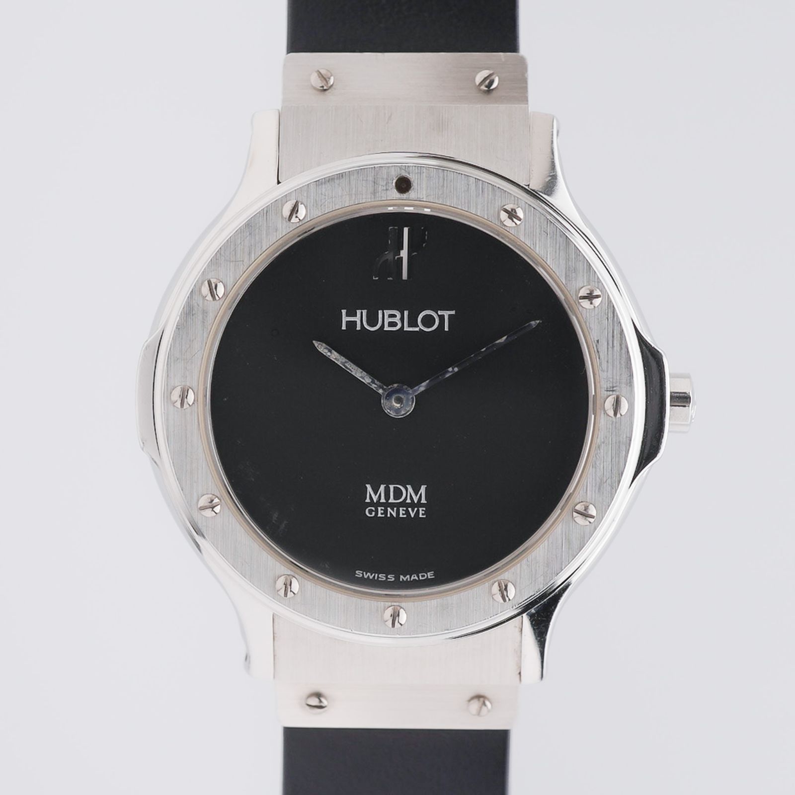 A1295 HUBLOT MDM ウブロ 1280.100.1 SS レディース クォーツ