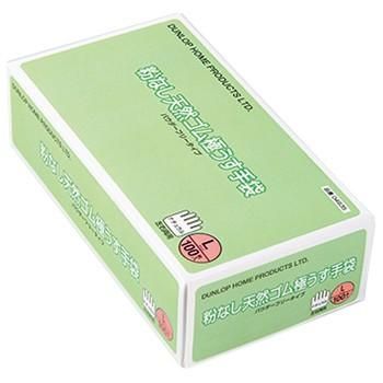全国 ダンロップ 粉なし天然ゴム うす手袋 Lサイズ 100枚入×20箱●ケース販売お徳用