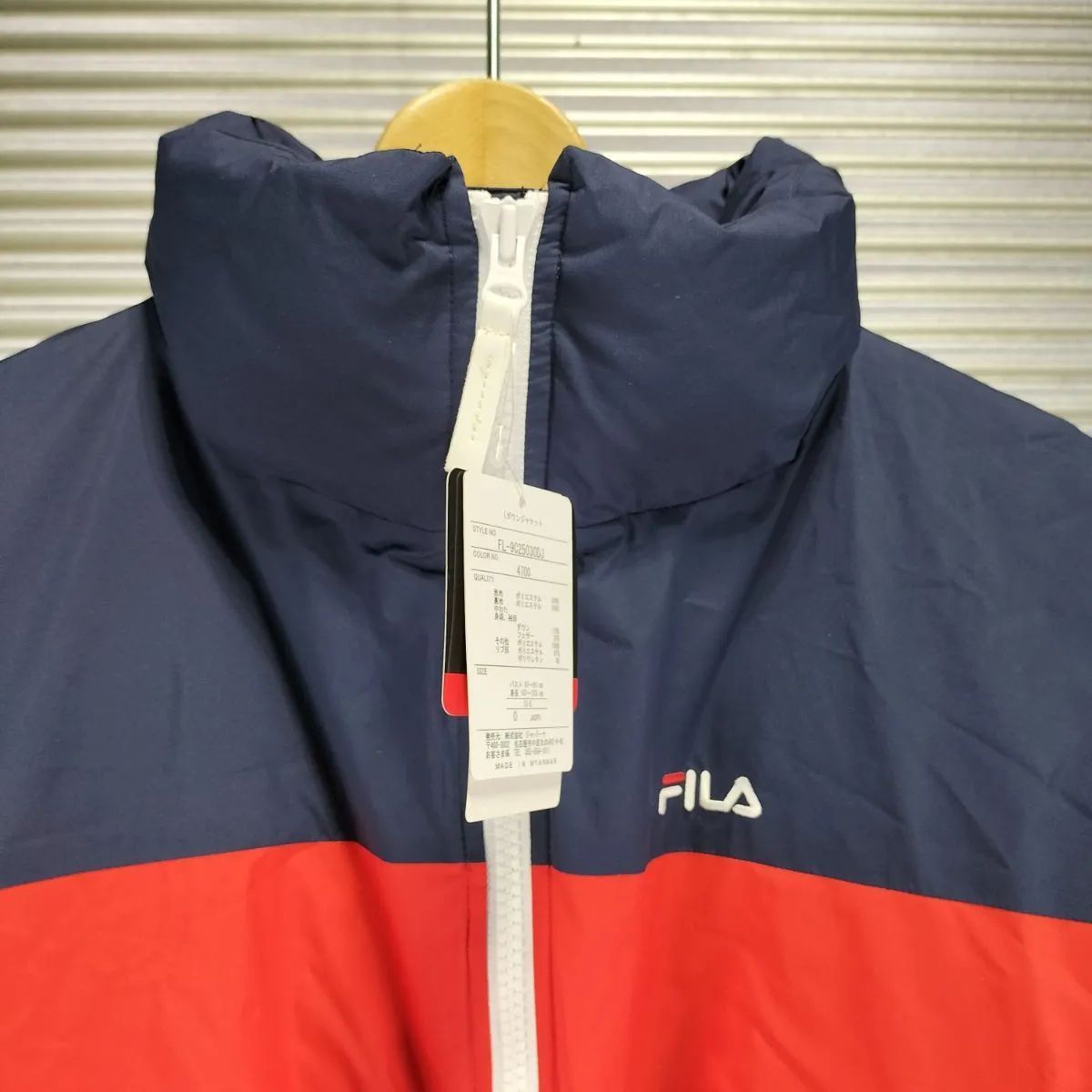 FILA ダウンジャケット L ネイビー・レッド FILA(フィラ) 薄いのに暖か！ダウンジャケット 1着