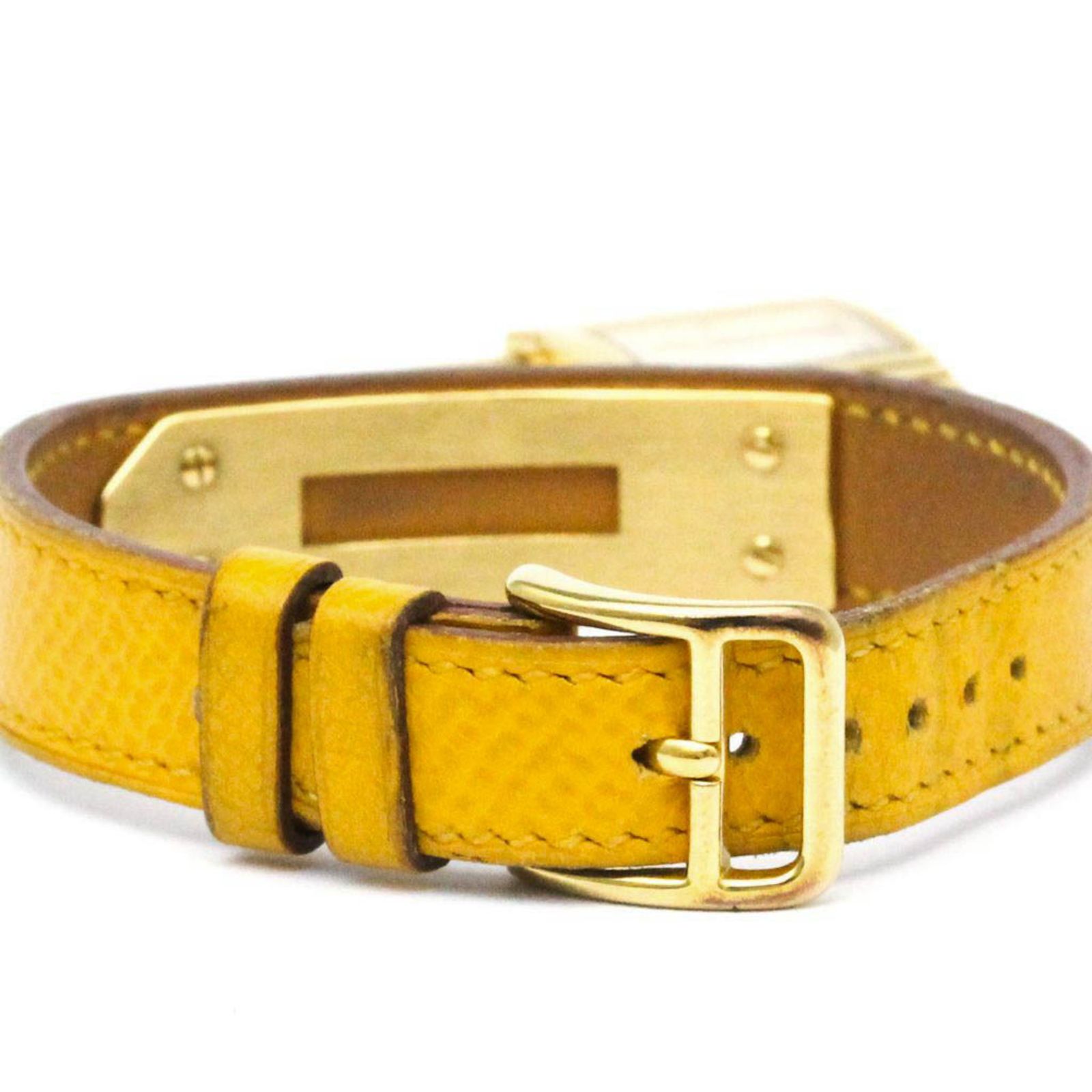 エルメス (HERMES) ケリーウォッチ ゴールドプレート レザー