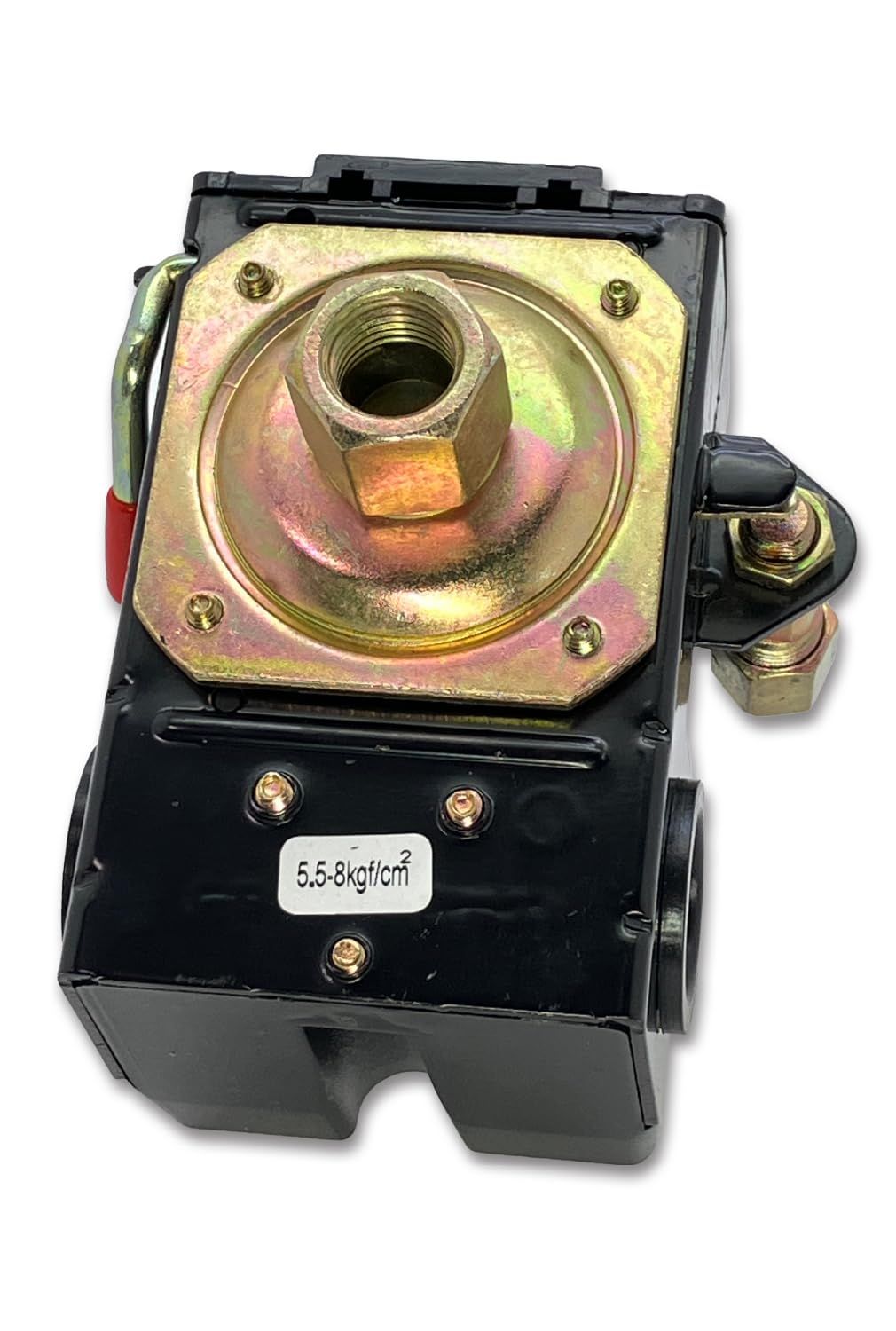 UMikke エアーコンプレッサー 圧力スイッチ 1ポート 汎用 交換用 初期値 5.5 ～ 8.0 kgf/? (約 0.55 ～ 0.8 MPa)2個入 [2]