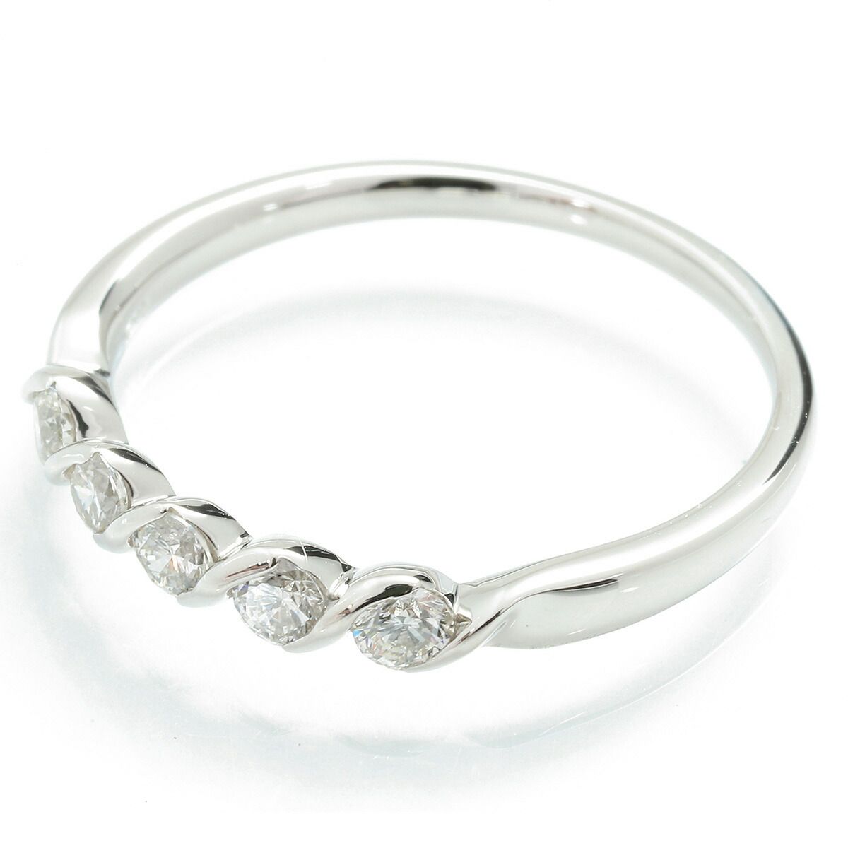 リング 指輪 ダイヤモンド 0.32ct Pt900 13号 中古 プレラブド 返品OK  