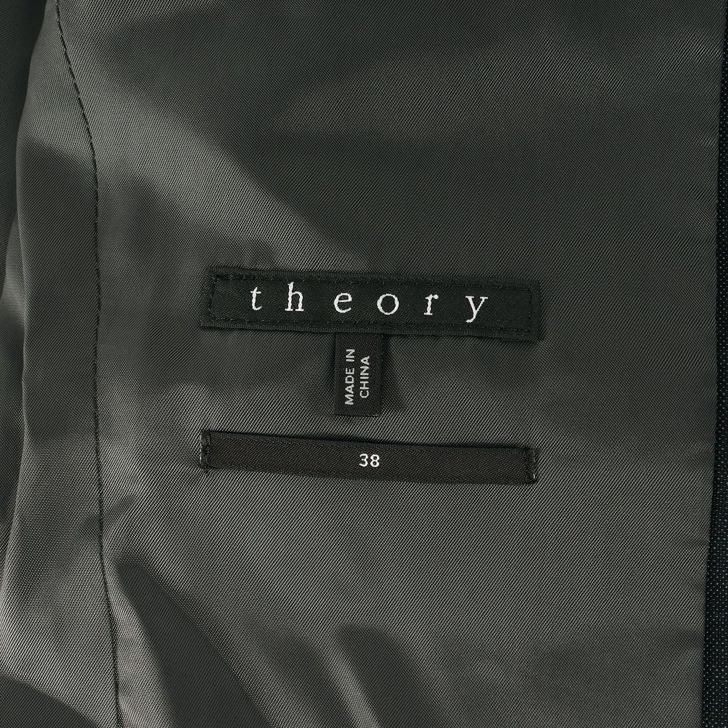 Theory セオリー ジャケット サイズ:38 コットン リネン ナローラペル