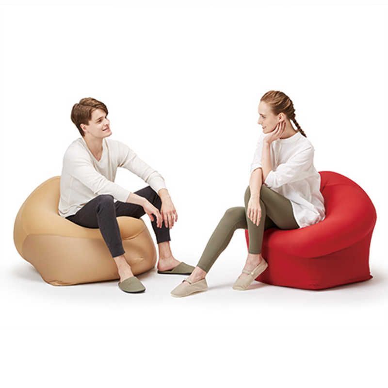 送料無料】MOGU ブラウン トライアングルビーズクッション ビーズ