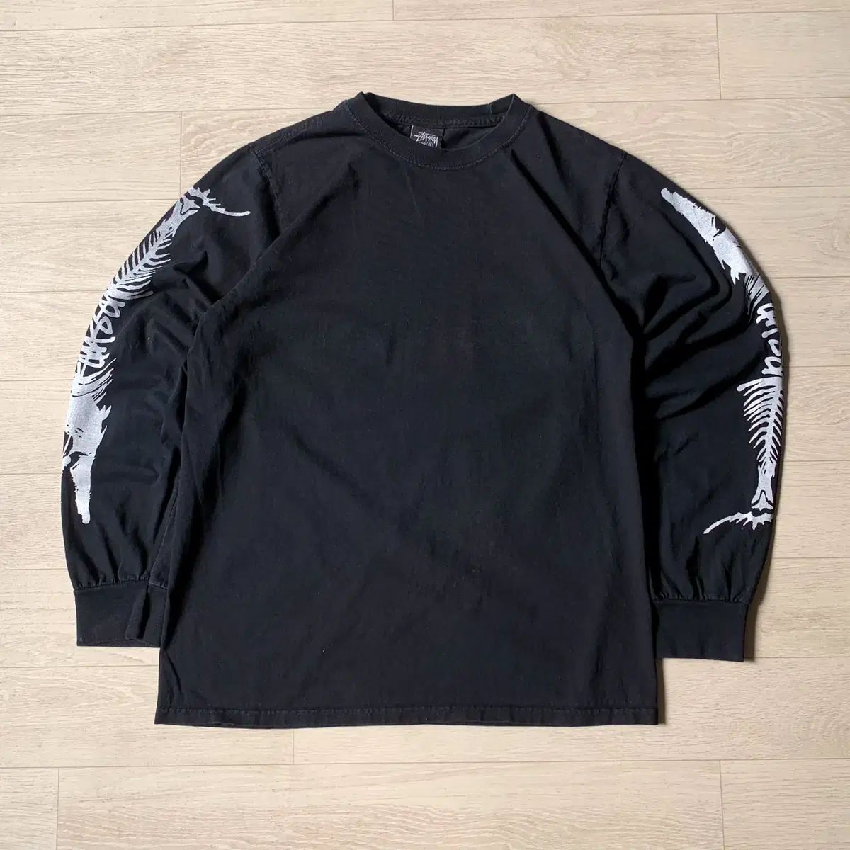ヴィンテージ STUSSY ステューシー 魚 ボーン ロング スリーブ