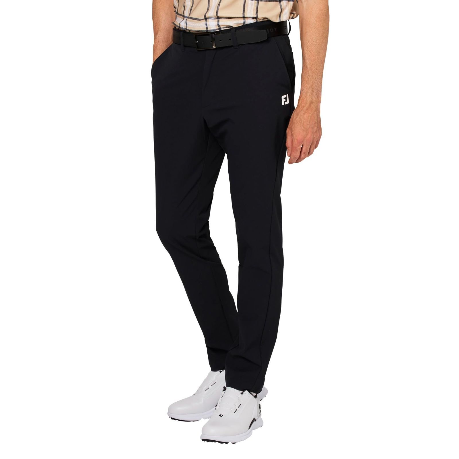 Size L_Color ブラック フットジョイ ゴルフパンツ ナイロンストレッチロングパンツ メンズ ブラック