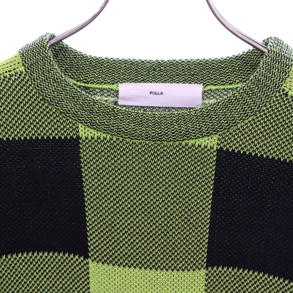 TOGA PULLA (トーガ プルラ) 20SS Check knit pullover チェック