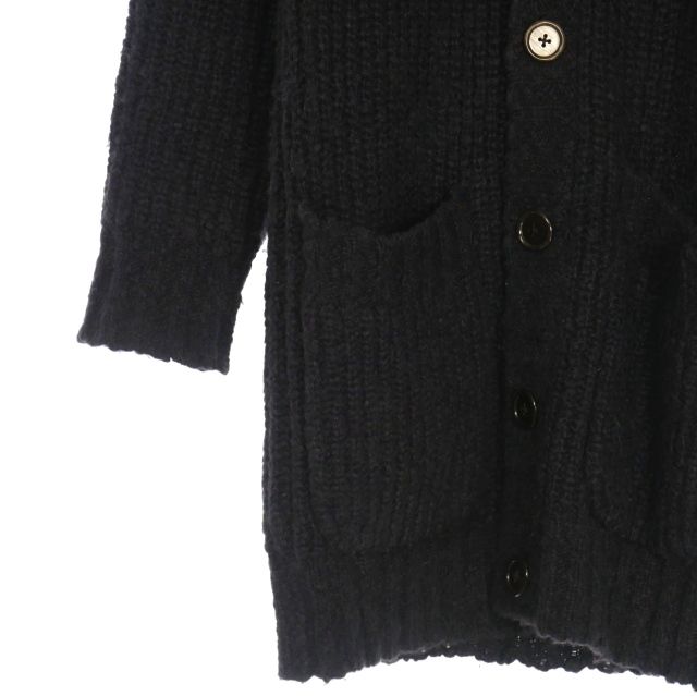 アンスクリア INSCRIRE 18AW アルパカ ローゲージ ロングニットカーディガン 長袖 ネイビー 紺 18AW-K2 レディース アンスクリア INSCRIRE 18AW アルパカ ローゲージ ロングニット