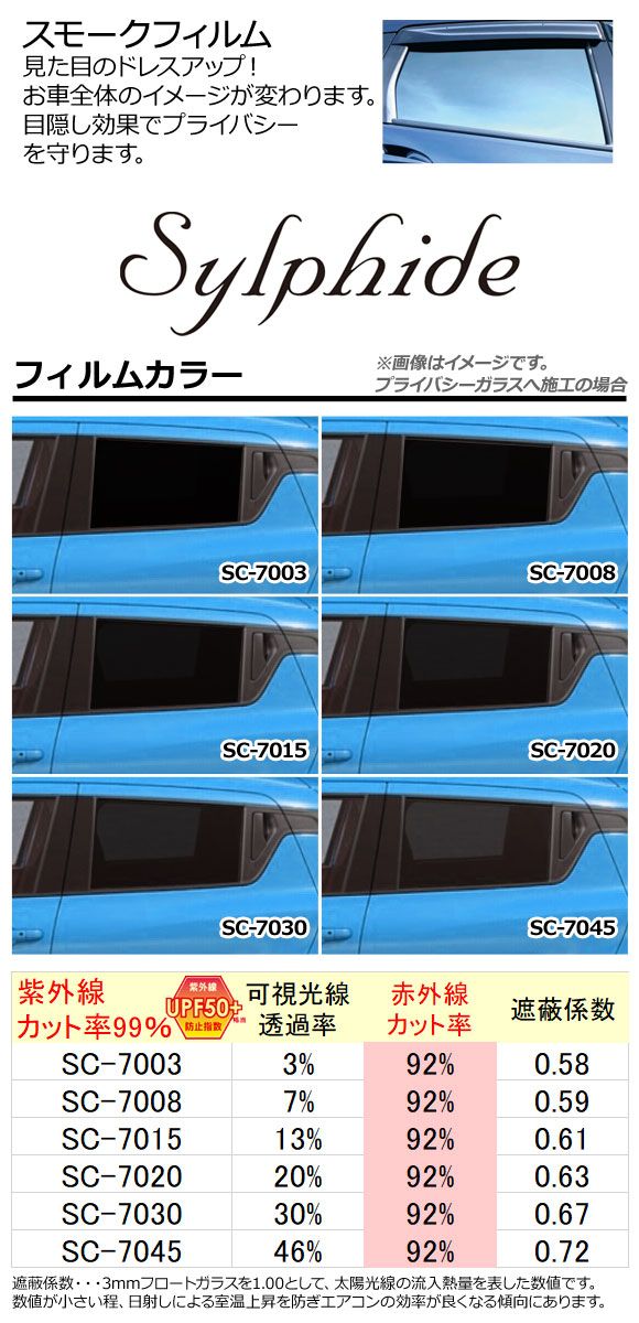 カーフィルム トヨタ ダイハツ カムリ アルティス 70系 2017年07月