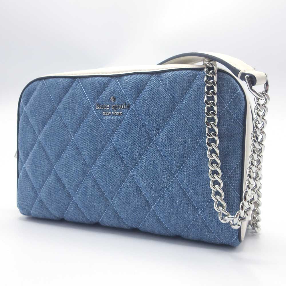 ケイトスペード ショルダーバッグ kate spade キルティング調 キャリー デニム ミニ カメラバッグ KG667 403 アウトレット レディース