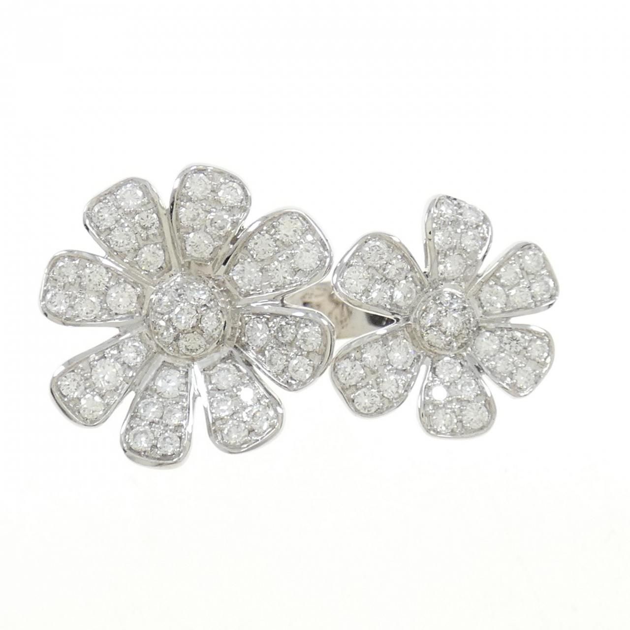 Ponte Vecchio フラワーモチーフ ダイヤモンド リング・指輪 K18PG