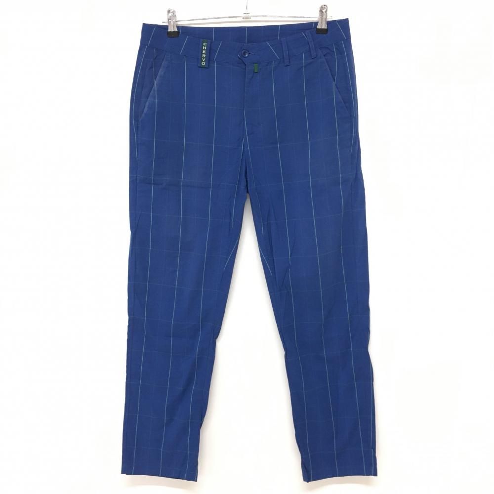 ☆特価☆シェルボ パンツ ブルー×グリーン チェック ストレッチ