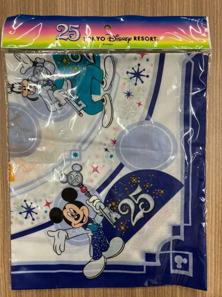 新品・未使用】東京ディズニーランド 25周年 ハンカチ - メルカリ