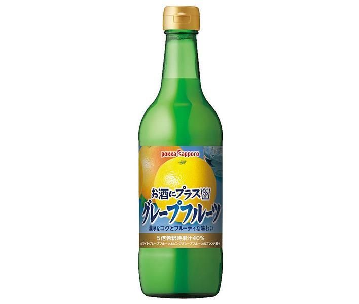 ポッカサッポロ お酒にプラス グレープフルーツ 540ml瓶×12 6×2 本入× 2ケース ｜ 業務用 割り材 瓶 希釈