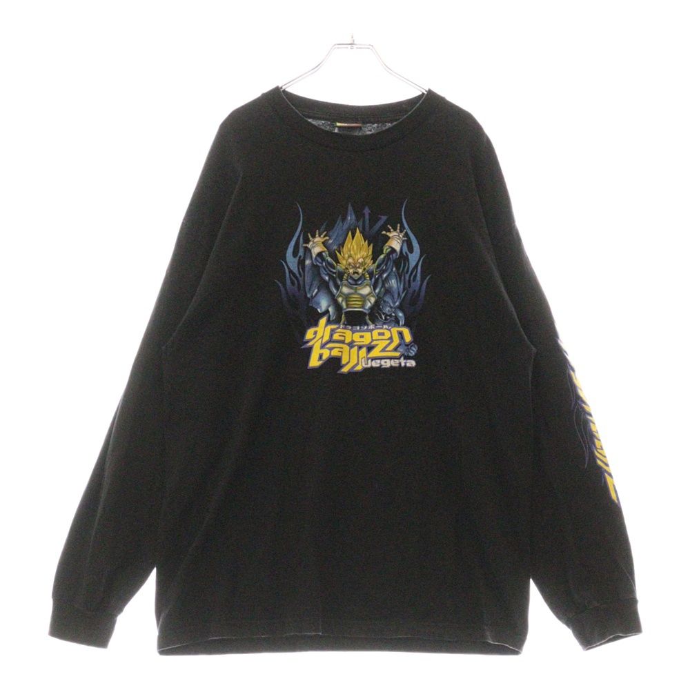 VINTAGE ヴィンテージ 00s DRAGON BAL Z LS TEE ドラゴンボールZ ベジータ プリント長袖Tシャツ 長袖カットソー ブラック