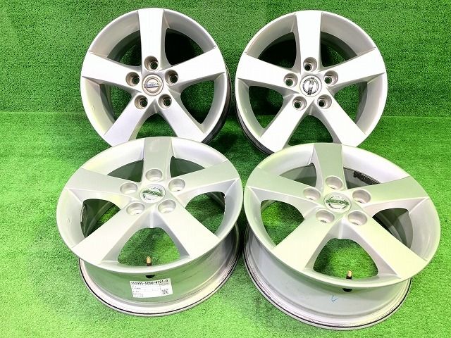日産 NISSAN 日産純正 NB30 ラフェスタ NB30 ホイール アルミ シルバー 15インチ 6J 5穴 4本 114.3 52.5