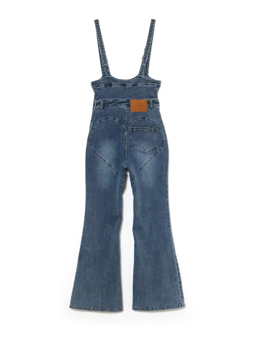 未使用】Andmary Heart hip denim allinone レディースジーンズ