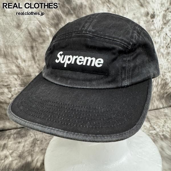 5101 Supreme 25SS ウォッシュドチノツイルキャンプキャップ 黒 Supreme/シュプリーム【25SS】WASHED CHINO TWILL CAMP CAP