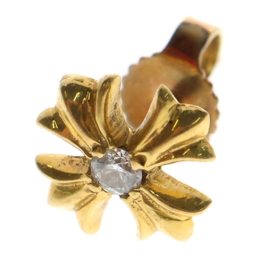 クロムハーツ 22K タイニーE CHプラス ドロップピアス ダイヤ 原本無