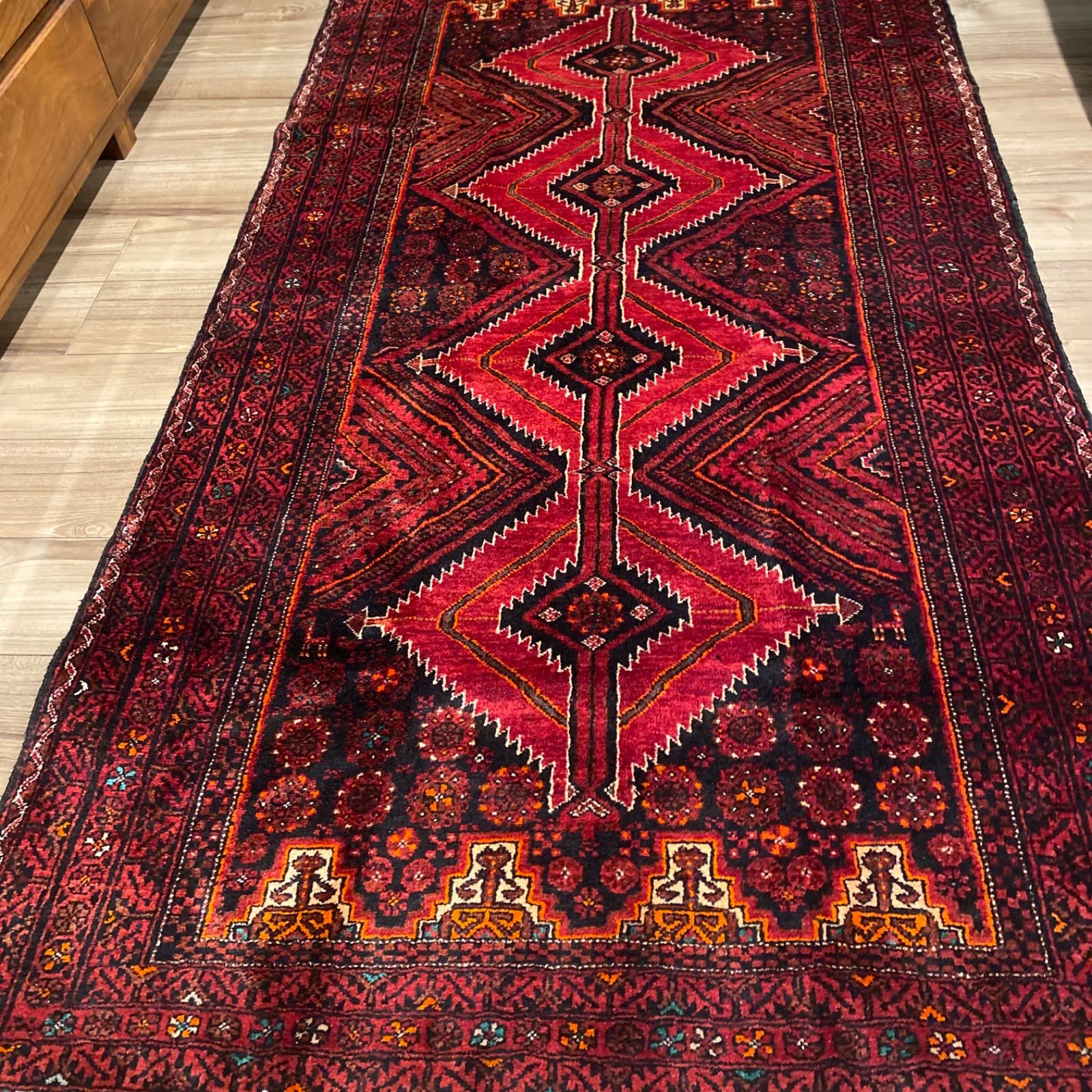【返品?交換対象商品】 バルーチトライバルラグ-値段 買取 中古 ラグ・カーペット