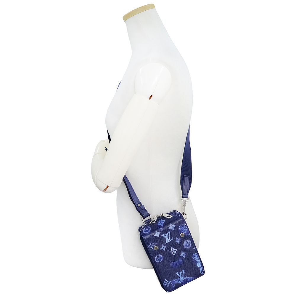 Louis Vuitton スマホショルダーバッグ ネイビー m80466 Louis Vuitton スマホショルダーバッグ ネイビー m80466