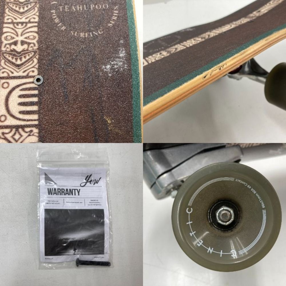 02w07511 スケートボード デッキ YOW SURF SKATE TEAHUPOO 全長約85cm