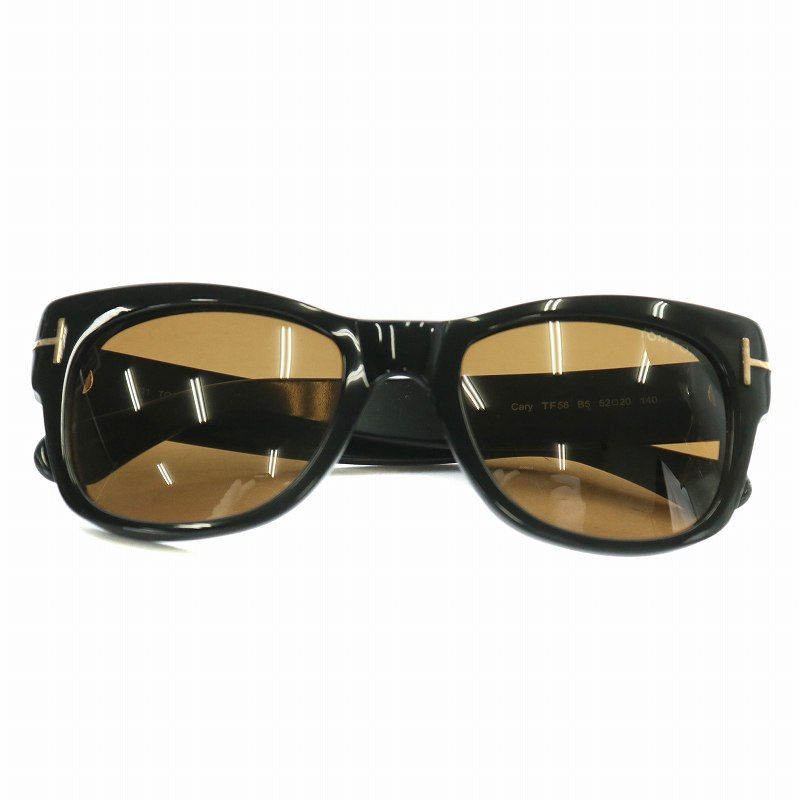 トムフォード TOM FORD Cary TF58 B5 眼鏡 サングラス セルフレーム レンズ ウェリントン型 ロゴ 52□20-140 黒 ブラック |XZ GY18